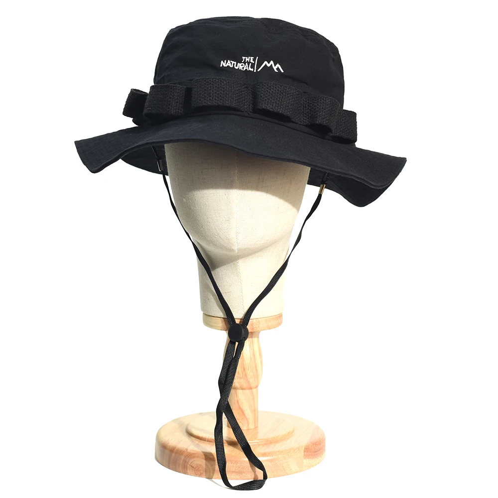 Outdoor Breathable Cotton Bucket Hat Men Women Solid Casual Boonie Hats Fishing Hat Fashion Safari Summer Cap Hiking Sun Caps 4