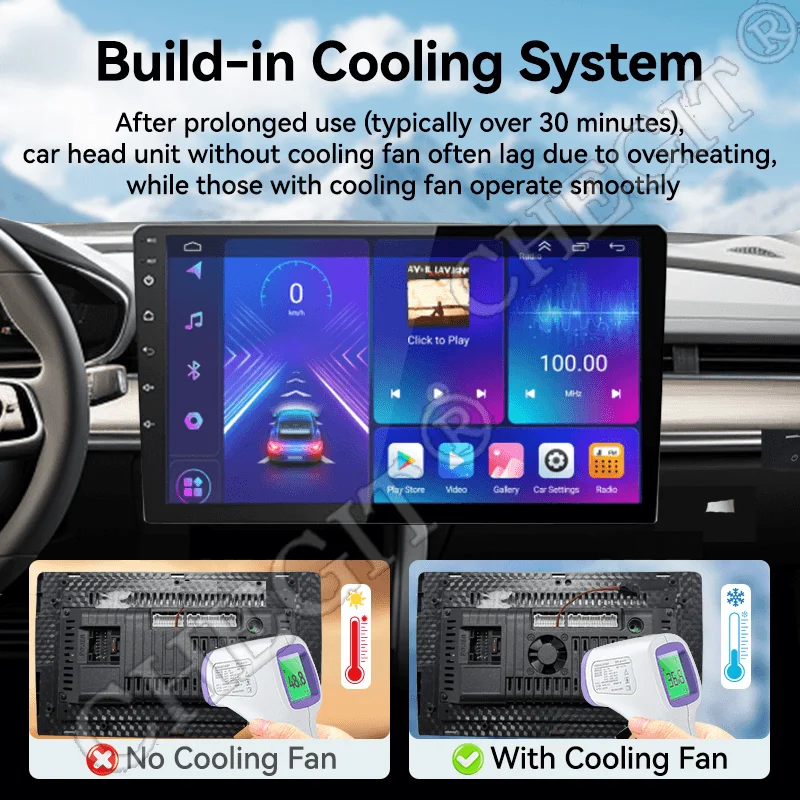 2Din Android 13 7/9/10'' Wireless Carplay Universal Radio 64G BT Car Radio Multimedia Stereo For toyota Hyundai Kia Volkswagen