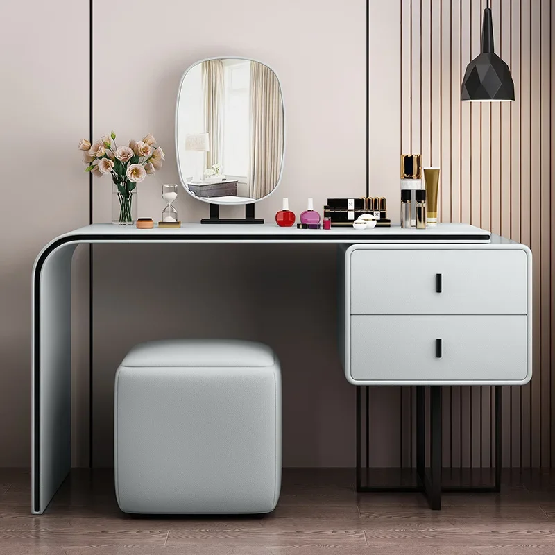 

Makeup Mirror Dressers Bedroom Drawer Modern Womens Dressers Vanity Small Apartment Storage Penteadeiras Household Items