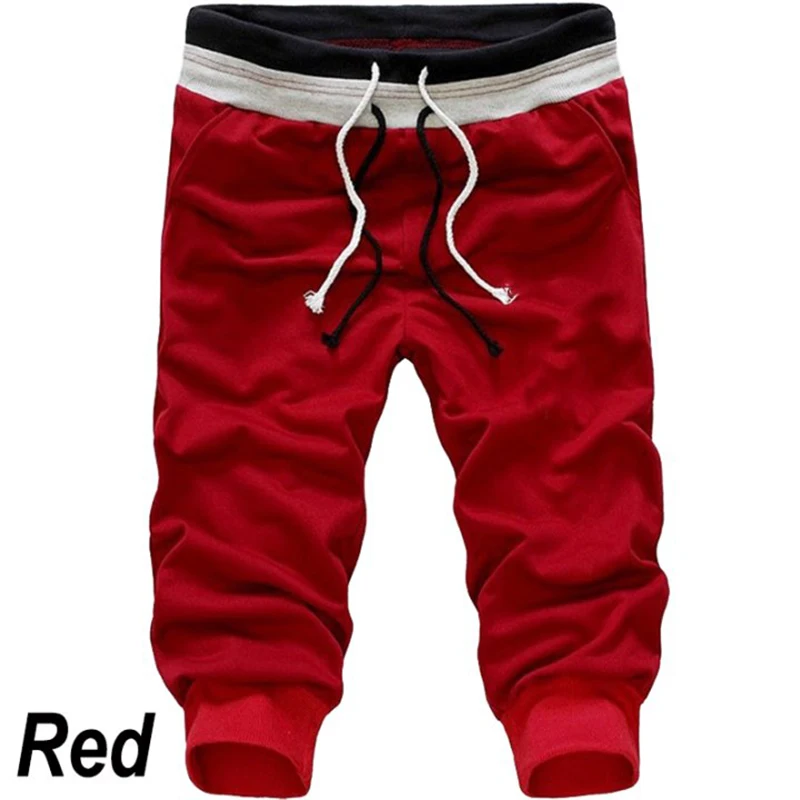 New  Pattern Short Pants for Men Running Sports  Shorts Casual Men's Straight-leg Drawstring Shorts