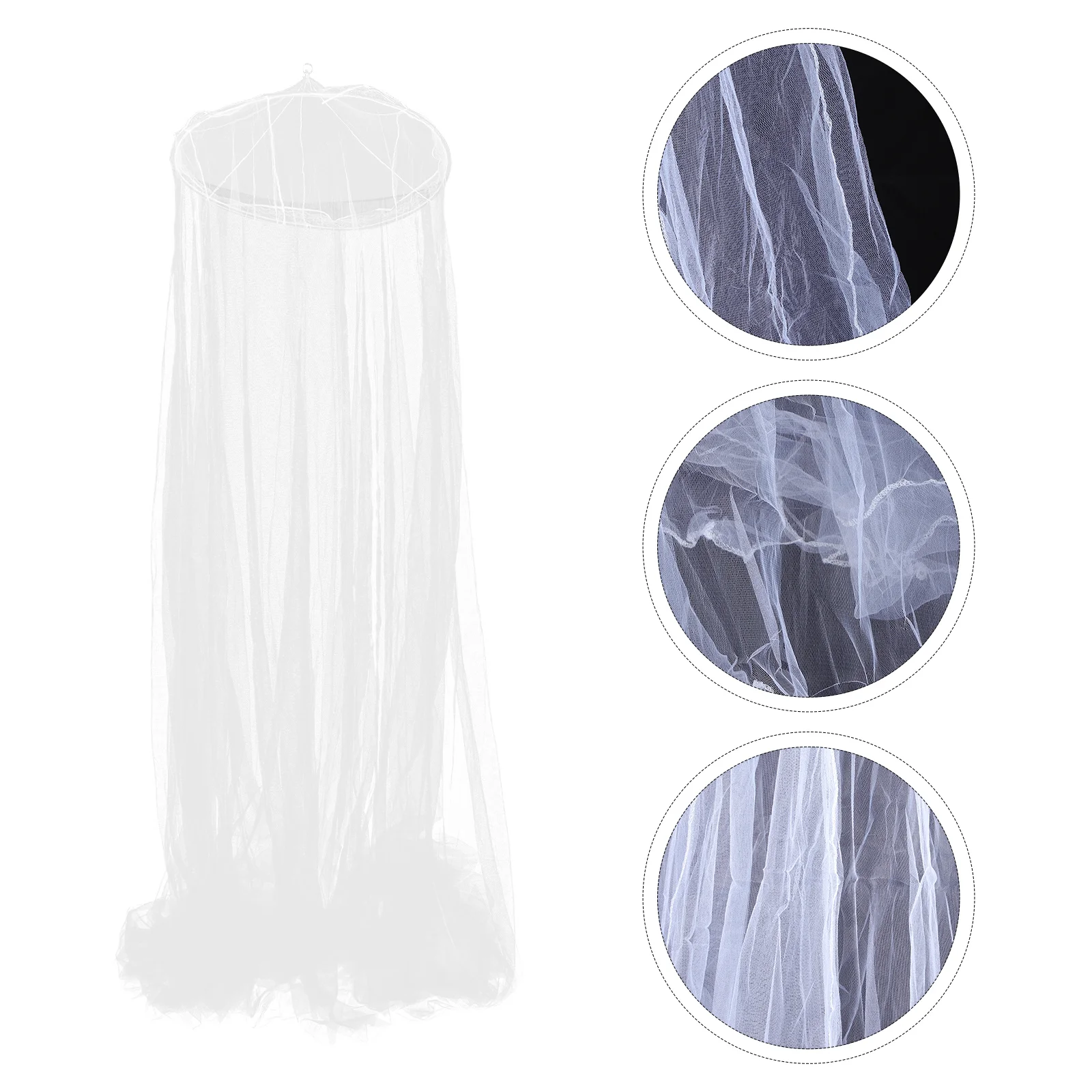 

Dome Mosquito Net Bedroom Decoration Curtain Canopy for Circular Polyester Hanging Tools