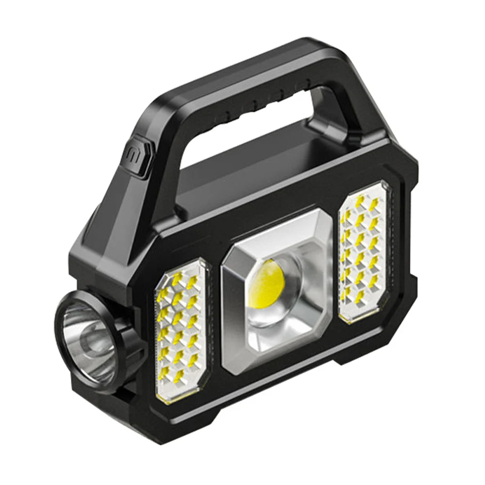 Led flashlight High Power Led Flashlights Rechargeable Camping Work Light Multi Functional Portable Light Solar Charging 6 Lighting Modes