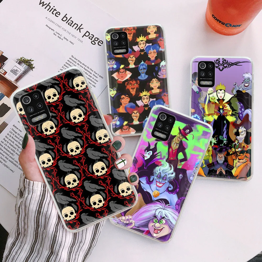 G-40 Custodia Trasparente Disney Villain Per Tecno Spark Pova 5 6 7 7T 7P 8 8C 8P Go Air Pro