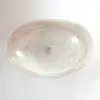 Natural Travertine Chiseled Oval Canoe Vessel Sink Hand Carved Real Stone Free Soap Tray Rustic Elegance Bathroom Upgrade 5