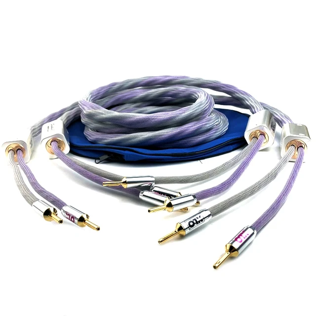 Cable de altavoz HiFi Tipo 9 + PSC sólido + estrella de cobre-Cable de  altavoz de Audio Quad con sistema de disipación de ruido - AliExpress