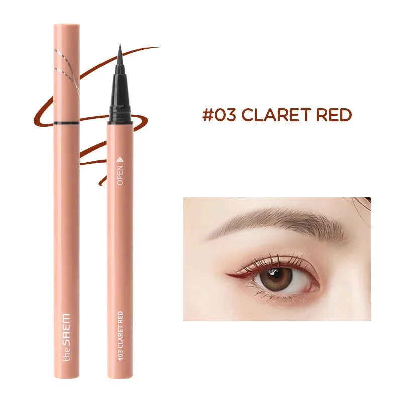 The Saem Eyeliner Pencil Liquid Eye Liner Waterproof Long Lasting Makeup Cosmetics Tools Easy to Wear Korean Cosmeitcs