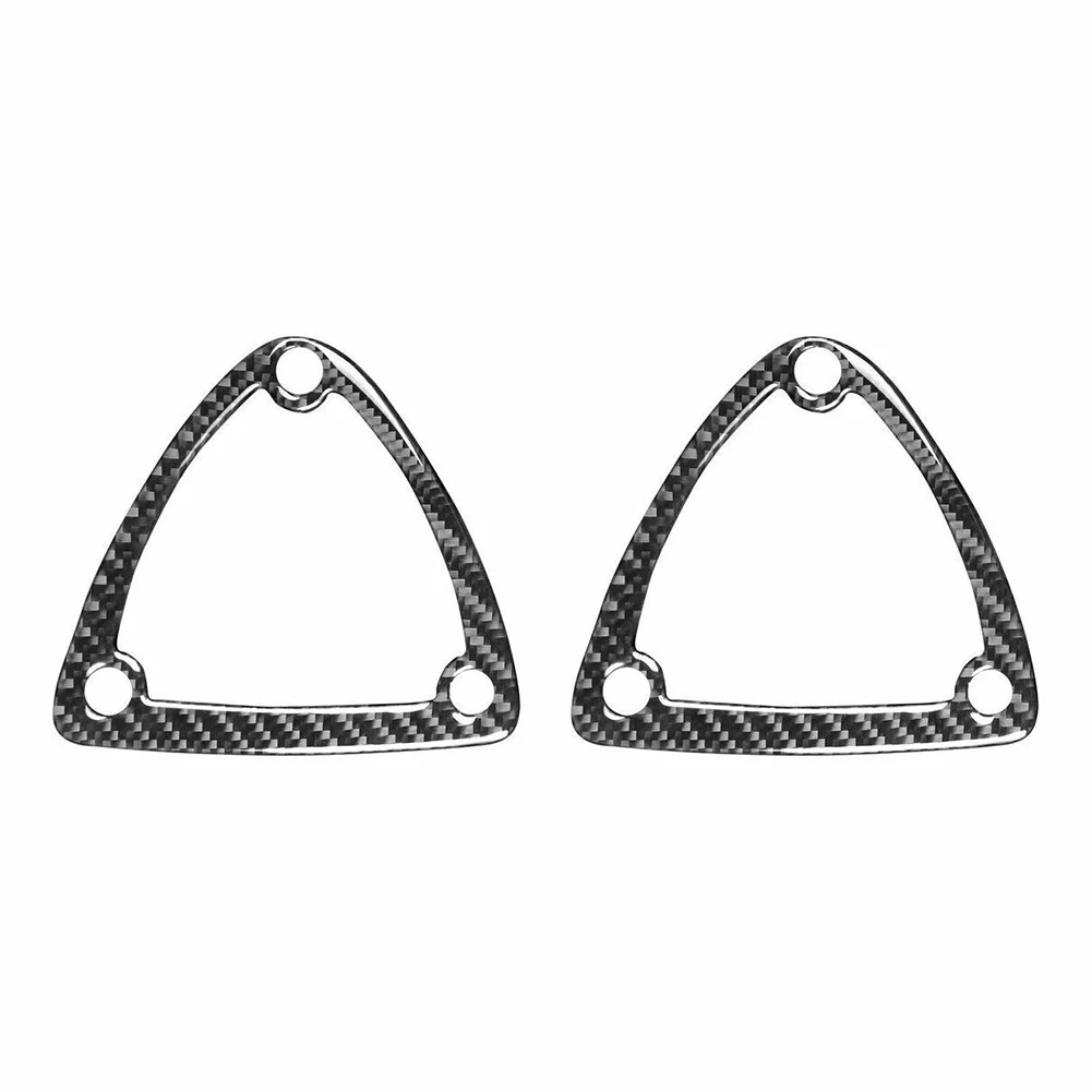 

2pcs Carbon Fiber Interior Head Trim Decor Decal For Mazda For RX8 2004-2008 Direct Replacement Car Accessories