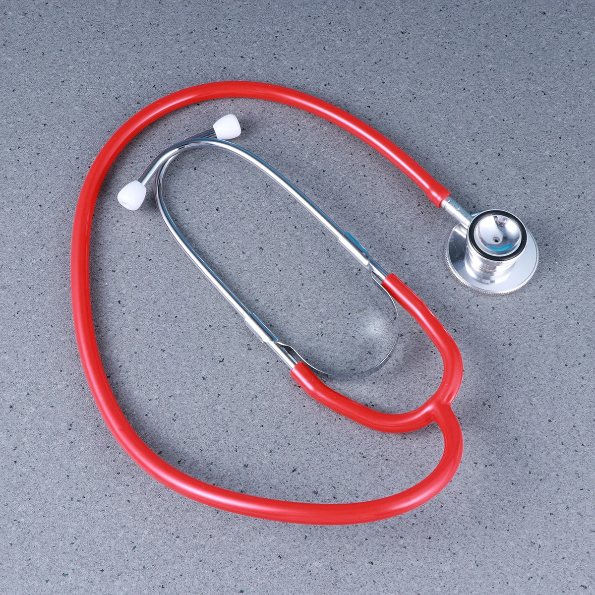Portable Medical Stethoscope Dual Head Auscultation Device For Lung Examination Professional Grade Healthcare Equipment Red