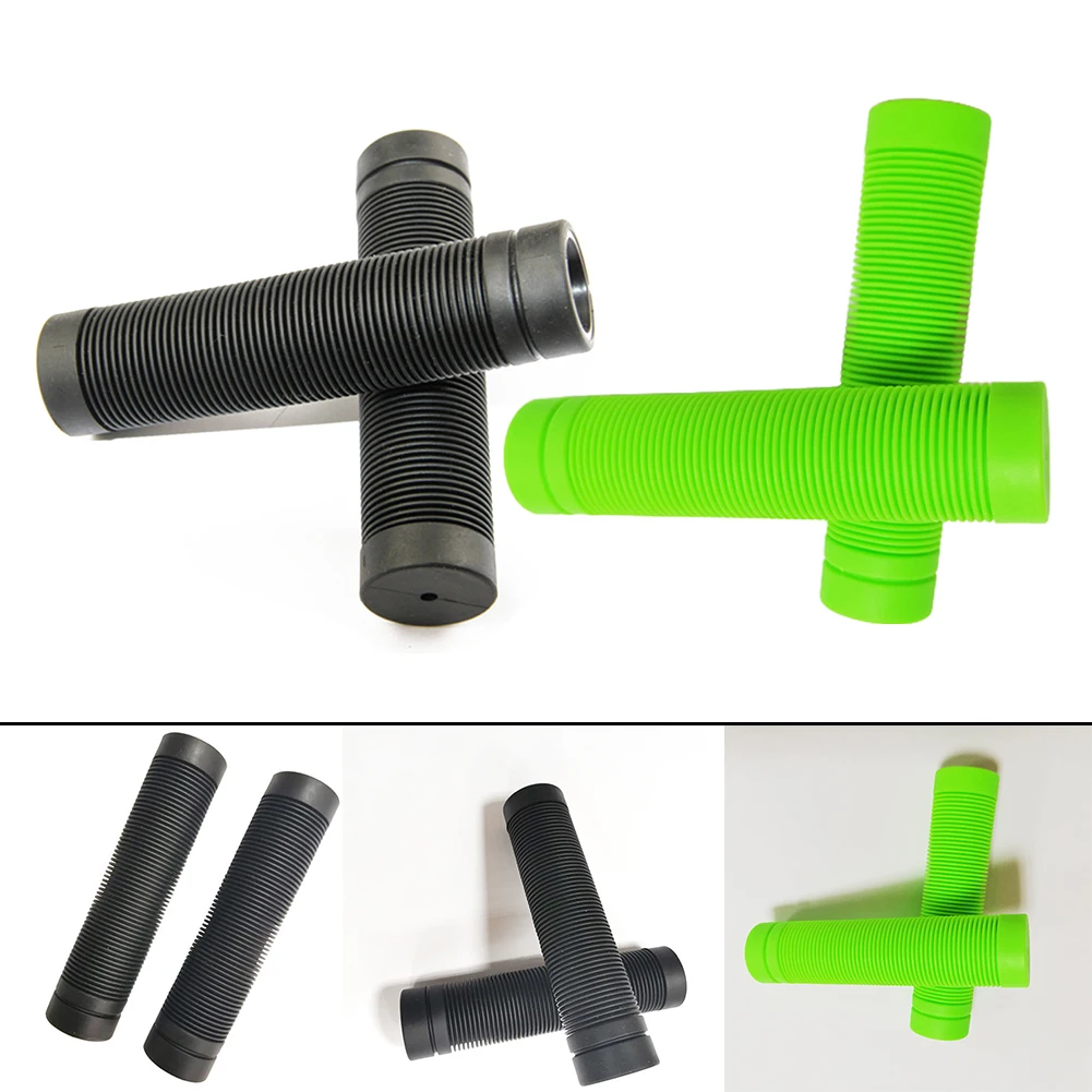 Rubber Grip Bicycle Handlebar 22mm Anti Slip Rubber Grip Bicycle Accessories Cycling Parts Green For 22mm Handlebars Durable