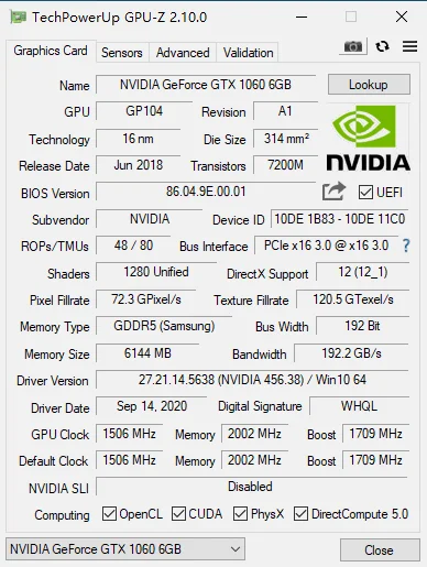 【値下げ可】ASUS GTX 1060 6GB グラボ GPU Amazon.com: ASUS Geforce GTX 1060 6GB Turbo Edition VR Ready