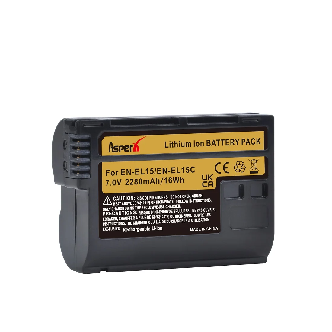 2280Mah En-El15C El15 Batteria Batterie Bateria Per Nikon Z5, Z6, Z6 Ii, Z7, Z7Ii D600 D610 D600E D800 D800E D81