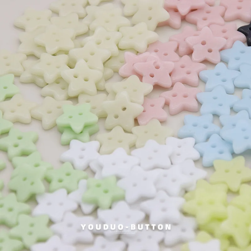15mm 10개 세라믹 별 모양 단추 니트 가디건 스웨터 단추 캔디 컬러 단추 드레스 웨딩 장식 바느질 액세서리