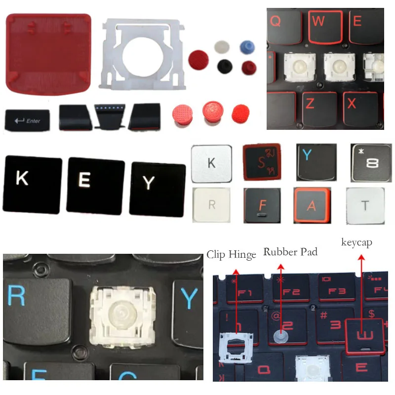 Chaves Scissor Clipe Dobradiça para Acer Asus Dell Lenovo hp Huawei Xiaomi Msi Gateway Keycap Teclado Chaveiro