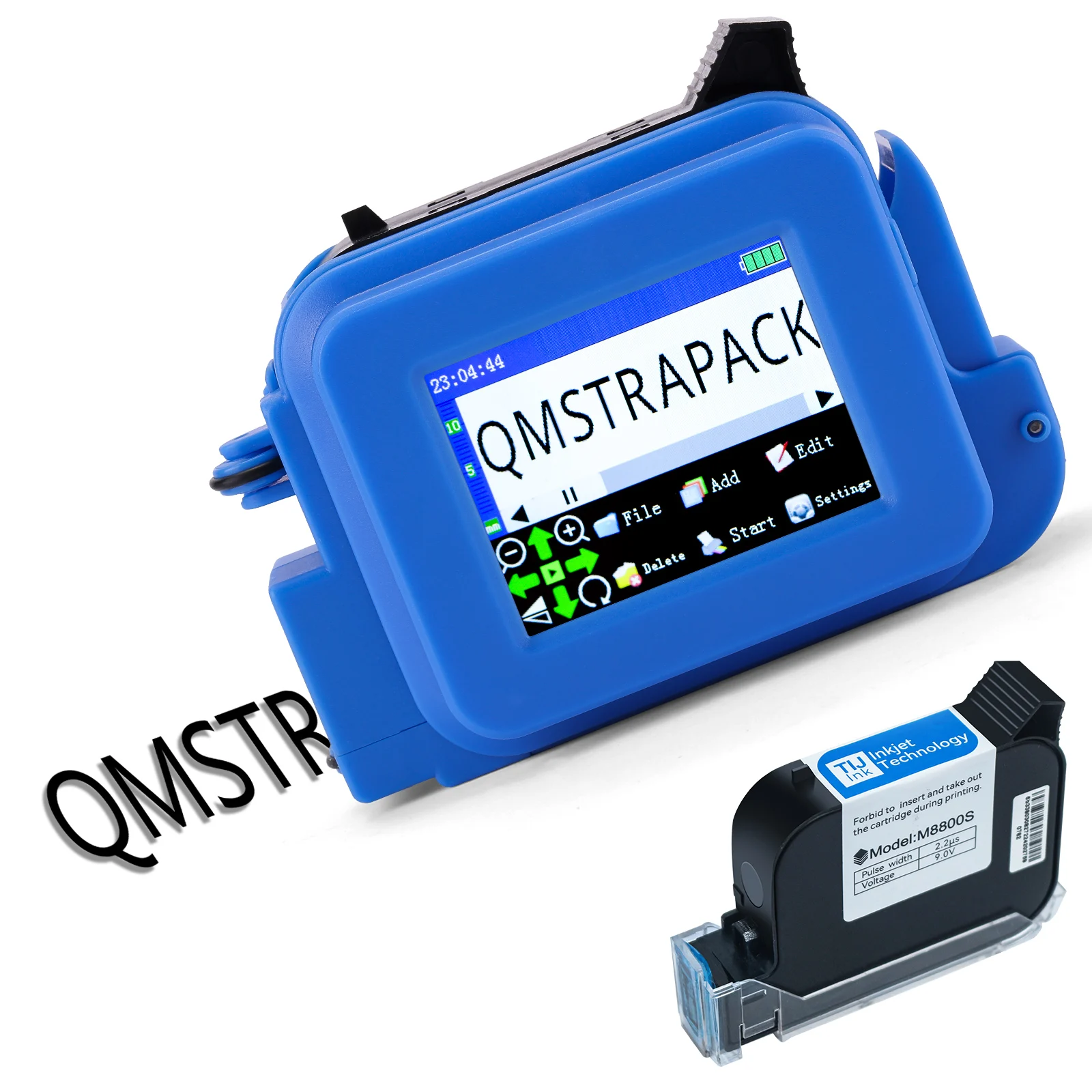 텍스트 QR 바코드 배치 번호 로고 날짜 라벨 휴대용 코더 비암호화용 속건성 잉크가 포함된 미니 휴대용 잉크젯 프린터