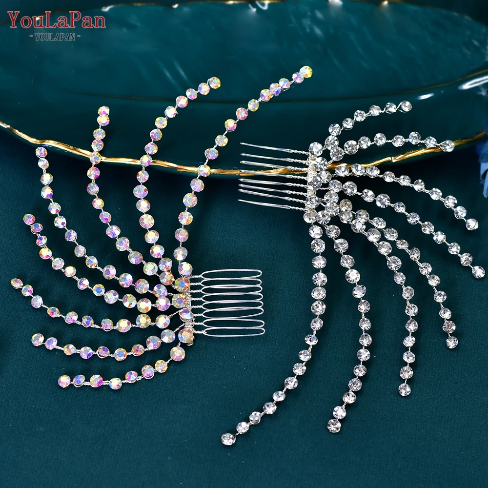 Rhinestone Wedding Hair Comb For Bride And Bridesmaid Hair Clips_voghion.com