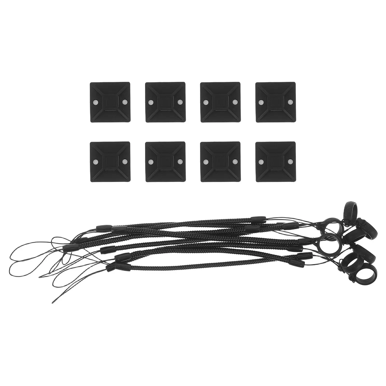 8Pcs 스타일러스 펜 홀더 나선형 끈 탄성 개폐식 펜 끈 터치 스크린 태블릿용 탄성 테더 끈 그리기