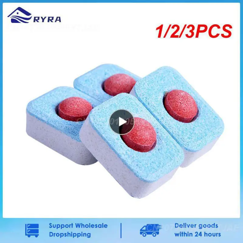 

1/2/3PCS Newest Dishwasher Cleaner Concentrate Detergent Dish Washing Oil Remover Dirty Decontamination Tablet Kitchen Gadgets