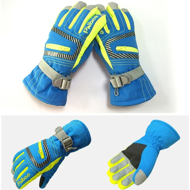Warm Man Snow Mittens Mountain Sport Boy Glove Fleece Women Ski Gloves Winter Waterproof Skiers Mitten Snowboard Clothes