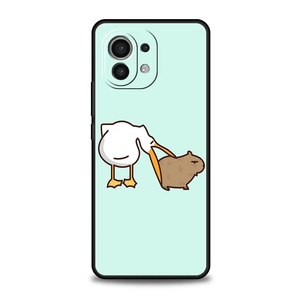 Capybara Pattern Luxury Soft Phone Case