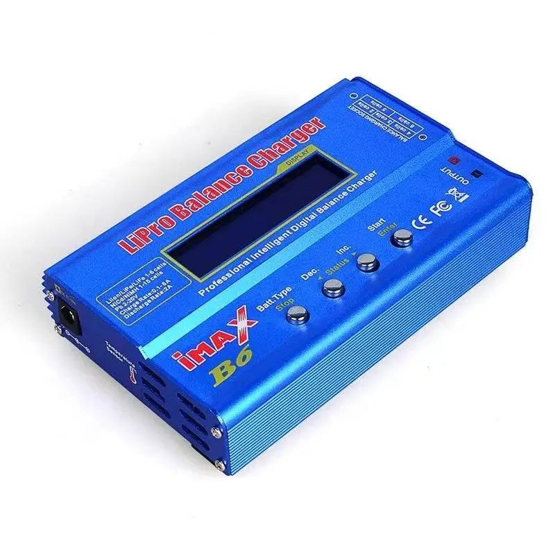 IMAX B6 80W Charger Multi-function Professional Intelligent 1-6 Cells XT60 LiPo Battery Balance Charger for RC FPV Quadcopter lipo battery charger drone battery charger