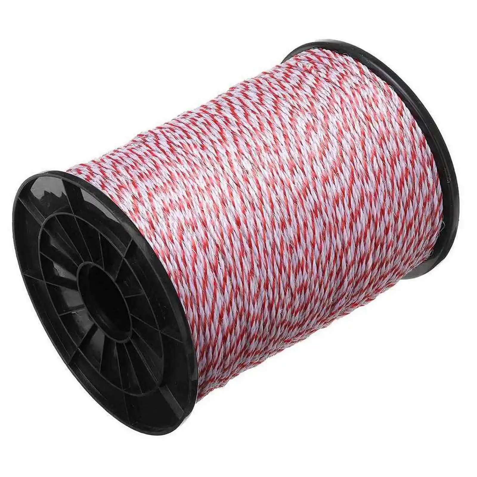 

500M Roll Electric Fence Rope Polywire with Steel Poly Rope for Horse Animal Fencing Ultra Low Resistance Wire and Accessories