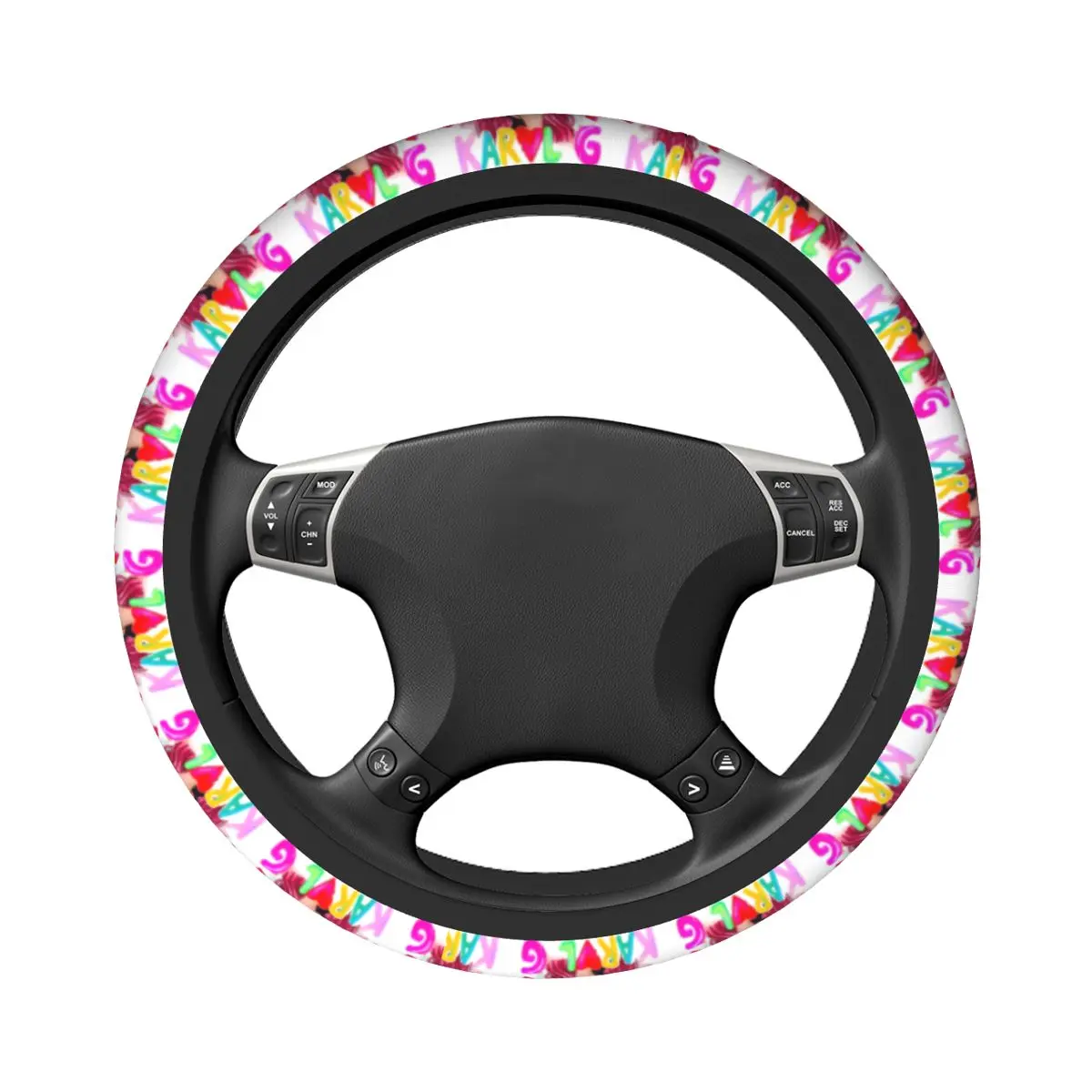 Manana Sera Bonito Karol G Sirenita Car Steering Wheel Cover 38cm Anti-slip Elastische Auto Decoration Car Accessories