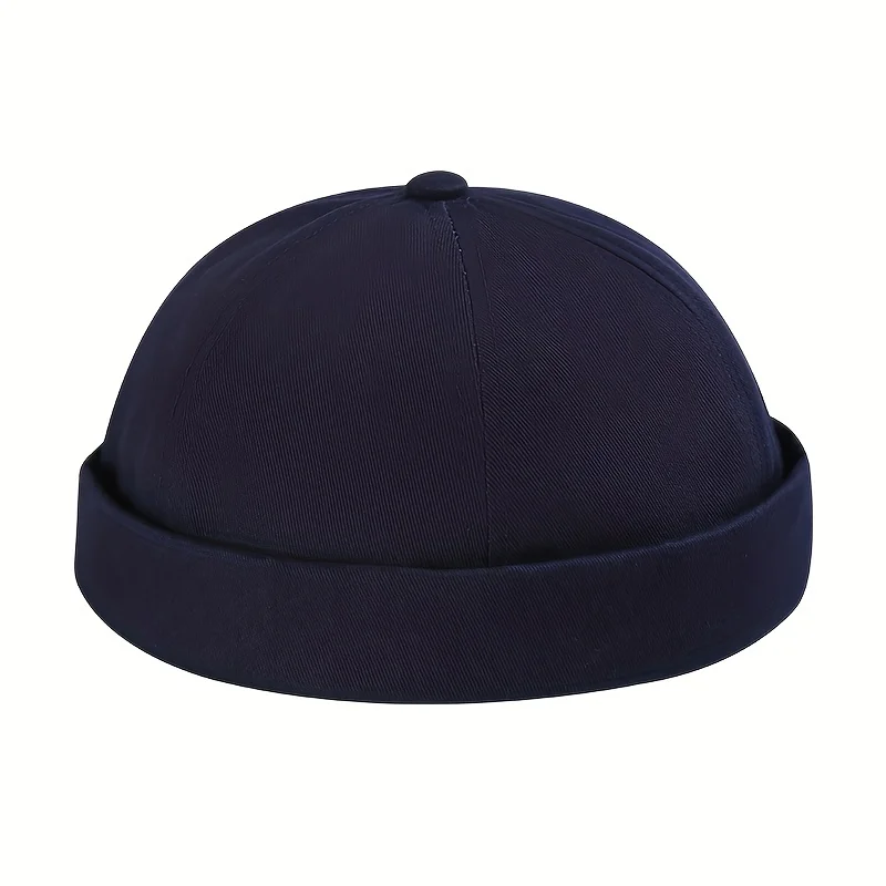 Fashion Brimless Caps Vintage Dome Hat Fashion Beanies Cotton Adjustable Unisex Men Women Hip Hop Hats Versatile Melon Skin Cap fashion beanies,cotton beanie,melon cap