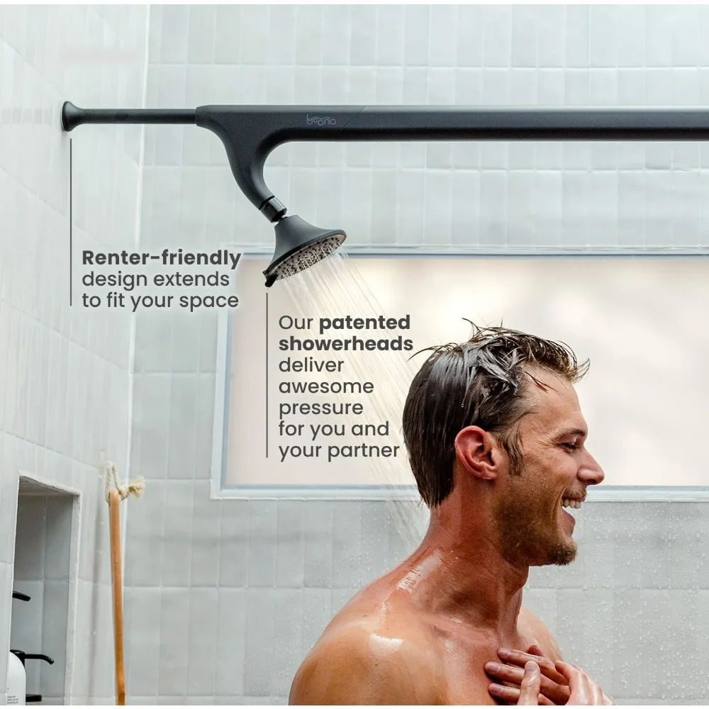 Dual Shower Head for Couples, High Pressure Tandem Shower Heads with 3 Flow Settings (Two Showerheads, three colors) 3