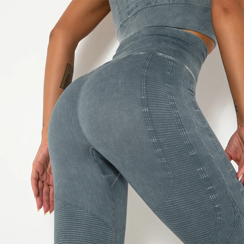 

Fitness Women Sport Seamless High Waist Elastic Push Up Gym Yoga Pants Breathable Workout Jogging Female Leggings