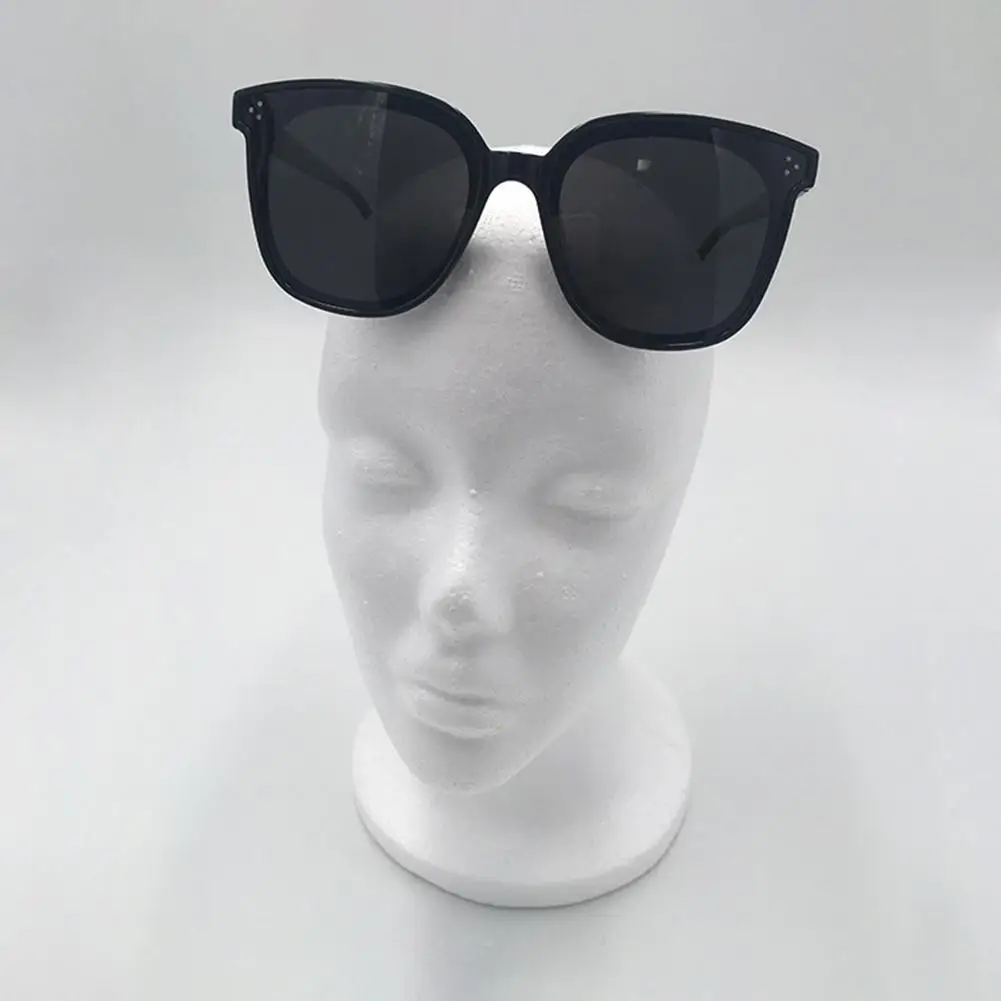 Foam Female Mannequin Head Mold Wigs Glasses Cap Showing Stand Bracket Model Professional Photograph Props