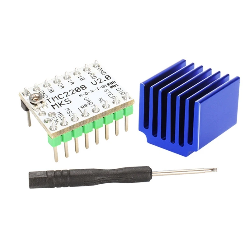 

3D Printer Accessories TMC2208 V2.0 Stepper Motor Driver Mute 256 Subdivision Peak Current 2 A