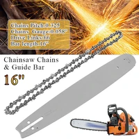 1Set 16 Inch Chainsaw Guide Bar + Chainsaw Chains 3/8 LP 325" .058" 66DL Semi Chisel Chain For Husqvarna 36 41 50 51 55 Tool 1