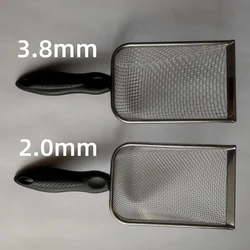 Stainless Steel Fine Mesh Cat Litter & Reptile Sand Sifter Shovel (2.0 and 3.8 sets)