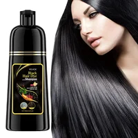 100ml Black Color Hair Dyeing Shampoo 3-in-1 Natural Herbal Instant Coloring Shiny Hair Dye Shampoo Cleaning Nourishing Hair 1