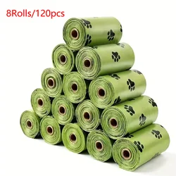 Eco - Friendly Biodegradable Pet Waste Bags - Extra Thick and Portable (Green 8 Rolls)