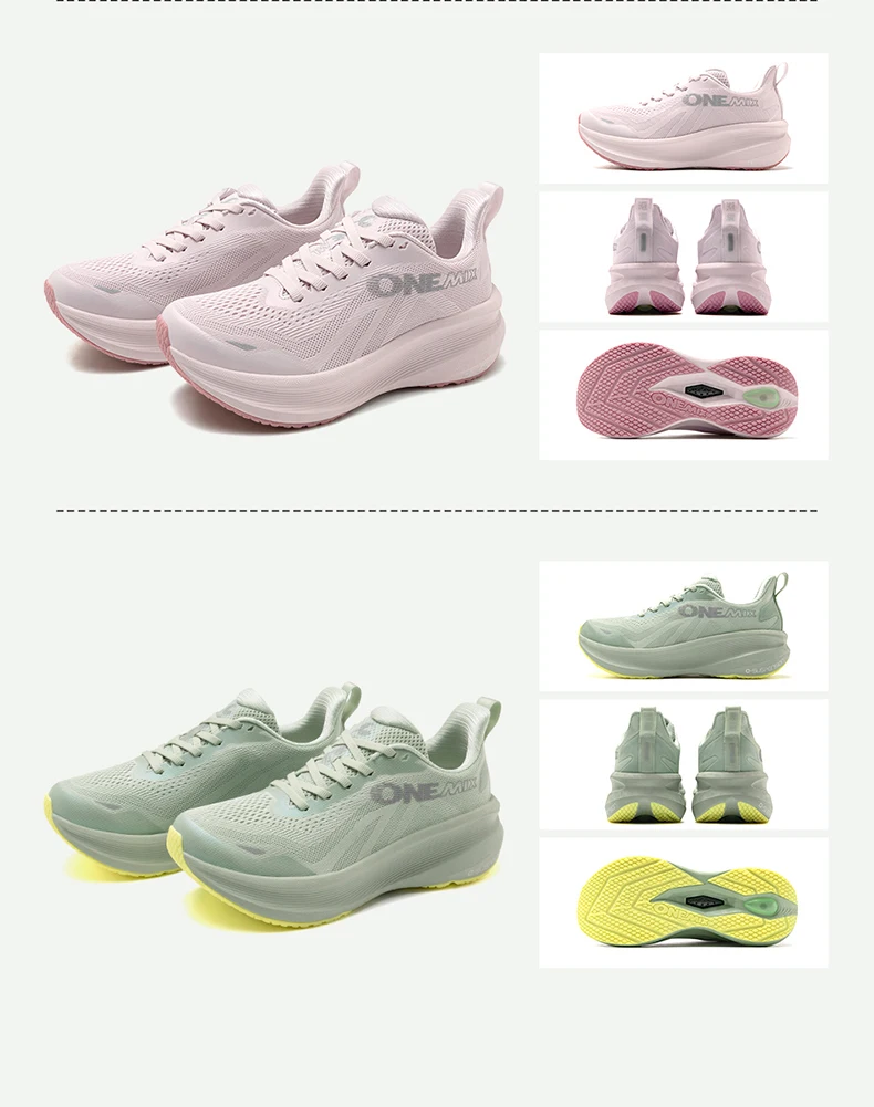 ONEMIX Neue Herren- und Damen-Sneaker für Pendler und Fitness, Atmungsaktive Mesh-Sportschuhe, Vielseitige Stoßdämpfende Laufschuhe – Detail 12
