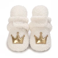 0-1 year old warm baby cotton boots winter thick plush baby snow boots cute casual soft soled casual walking shoes 2