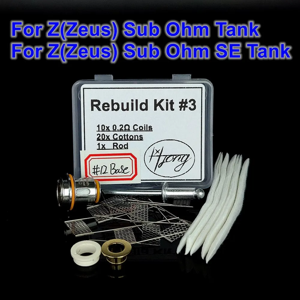 

Z(Zeus) DIY Rebuild Kit For Z(Zeus) Subohm / Z Sub Ohm SE Z1 Z2 Mesh Repair Resistance DIY Kit Decoration Accessories