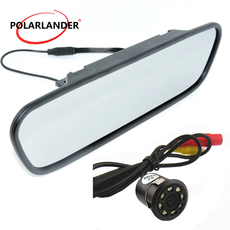 

Car Interior Mirror Monitor DC 12V 170 Degree Night Vision Auto Video Input 5 Inch Color Screen Rearview Camera Optional TFT LCD