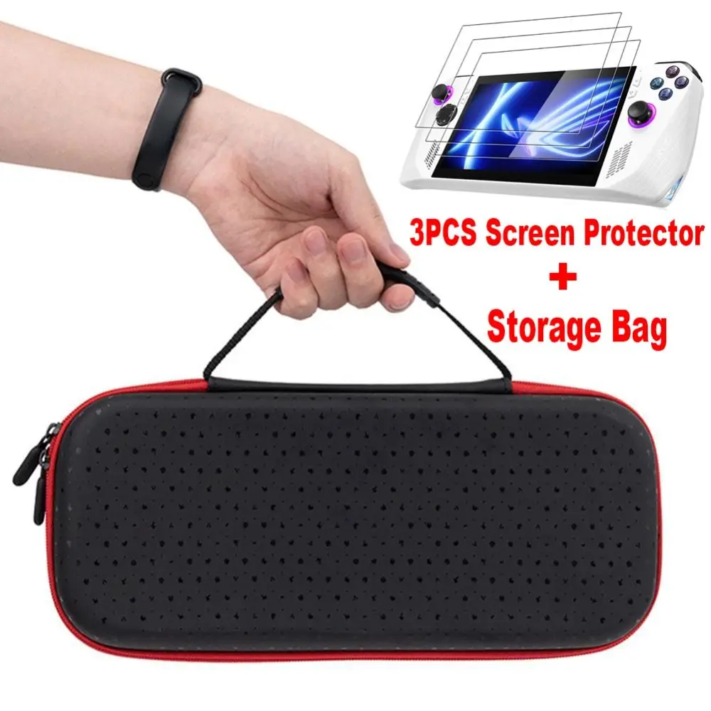 for Asus ROG Ally Storage Bag EVA Carrying Case Hard Handheld Console Cover  Portable Screen Protector Game Accessories Organizer