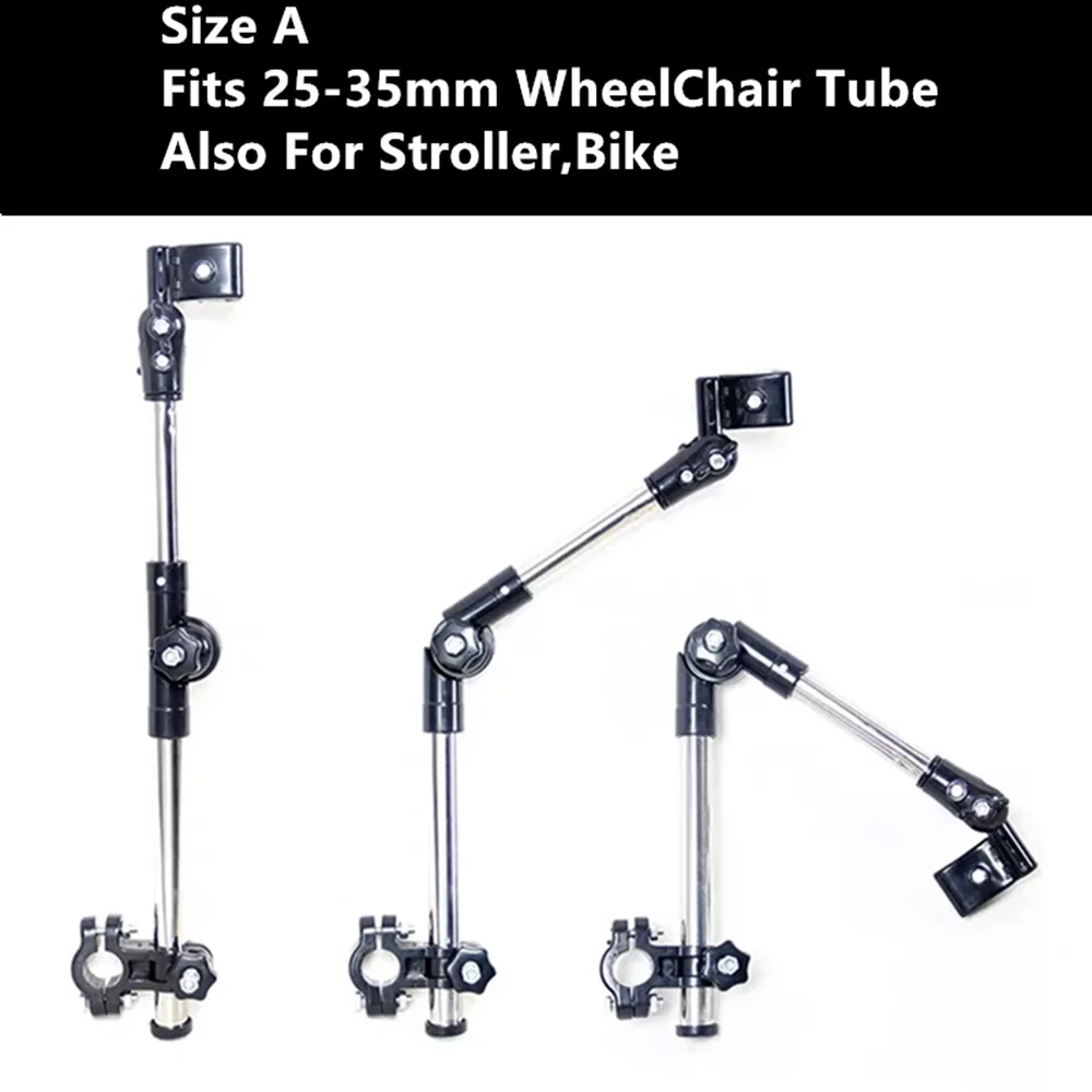 JayCreer Umbrella Holder For Wheelchairs Scooters Stroller Bike wheelchair umbrella holder