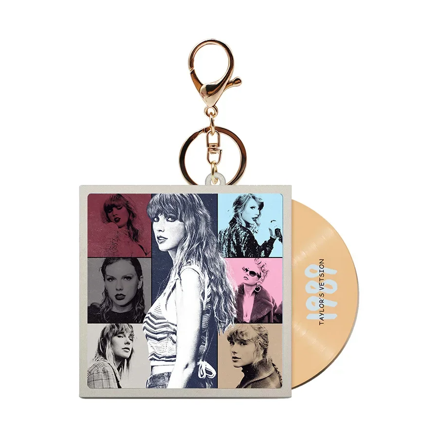 Singer Taylor Swift Album CD Keychain Fashion Swift 1989 Album Keychain Fan Peripheral Pendant 1989 Star Peripheral Jewelry