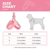 Warm Plush Padded Dog Harness Winter Dog Harnesses Vest Adjustable Pet Vests Soft For Small Medium Large Dogs Bulldog Pug Pink 6