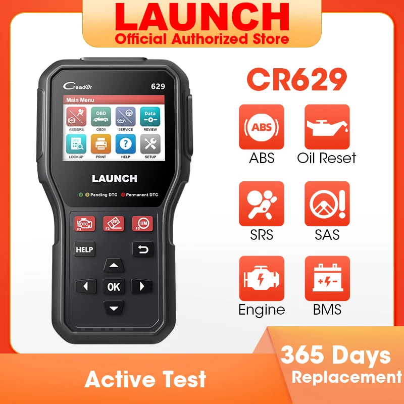 100 Days Free Returns LAUNCH CR629/CR319 Car ABS SRS Diagnostic Scan