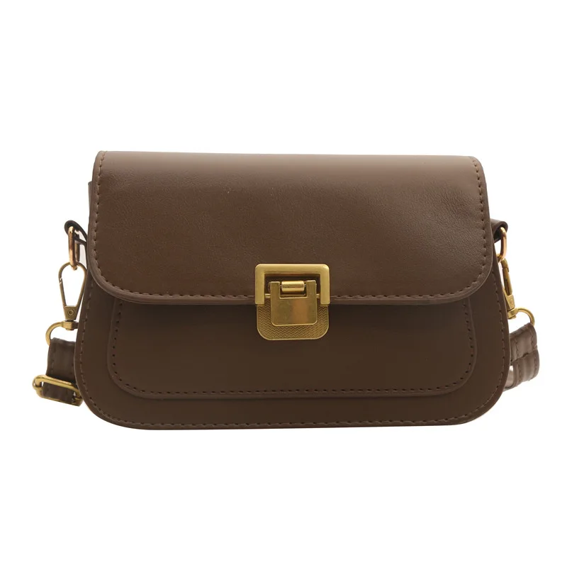 Elegant Crossbody Bag - Stylish PU Leather Small Square Shoulder Purse