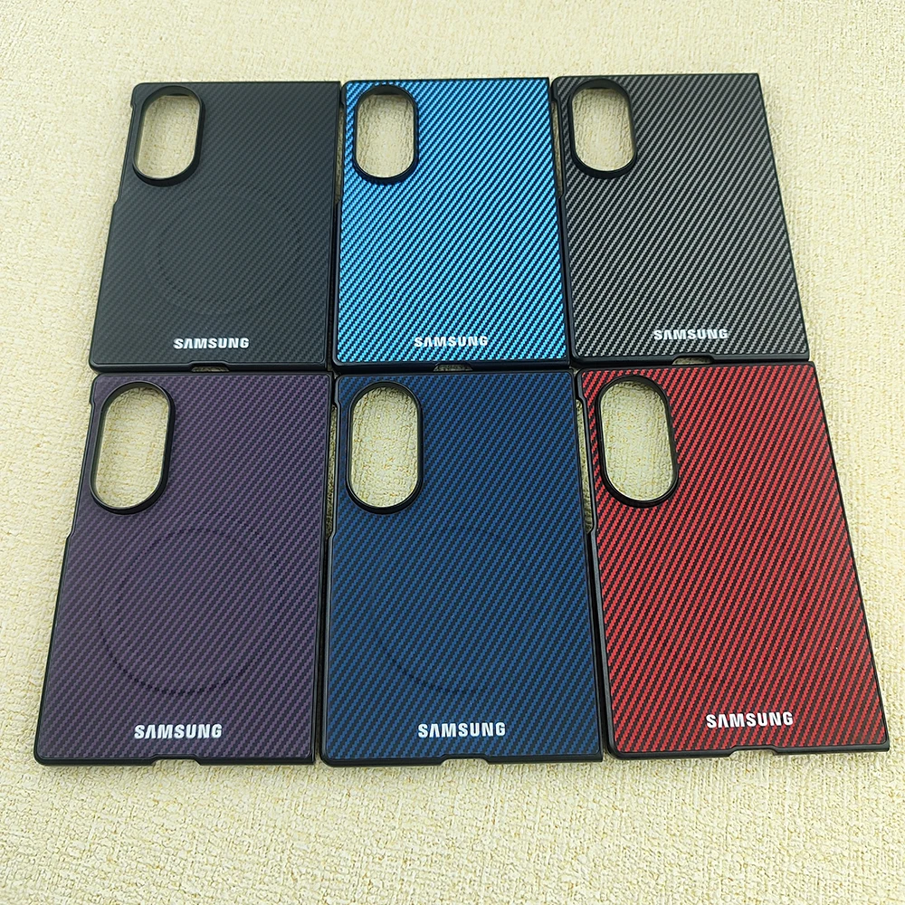 Luxury Carbon Fiber Magnetic Case with MagSafe and Anti-Fall Protection