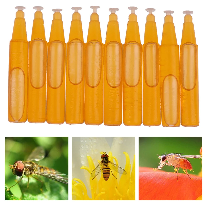 10 Pz/Borsa Fruit Fly Attractant 2Ml Trap Bait Apicoltura Beehive Tool Killer Swarm Tracking Tool Liquid
