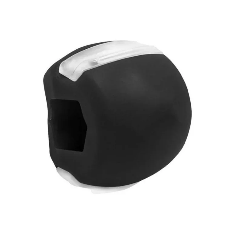 Jaw Exerciser Face Stress Ball Silica Gel Jawline Muscle Facial Toner Cheekbones Trainer Gym Fitness Exercise Equipment Lanyard