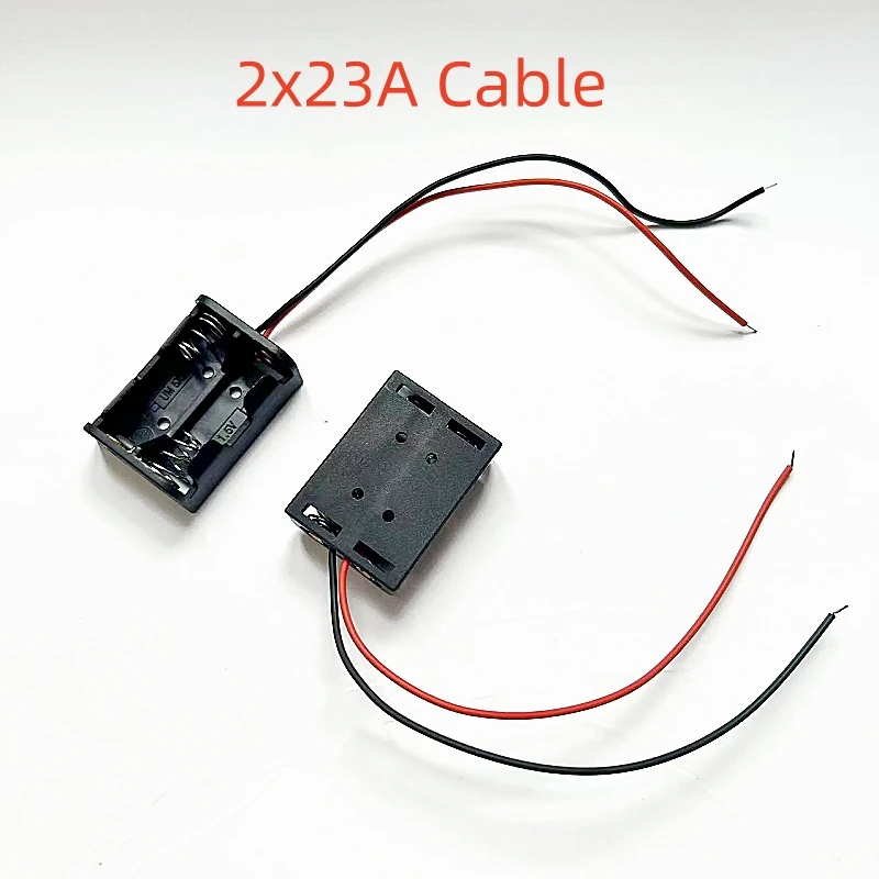 12V 23A Battery Holder with WireLead And Switch Rechargeable Battery Case Storage Box Diy 1 2 slot 12V23A Shell Housing 5PCS battery storage box battery case battery holder battery box