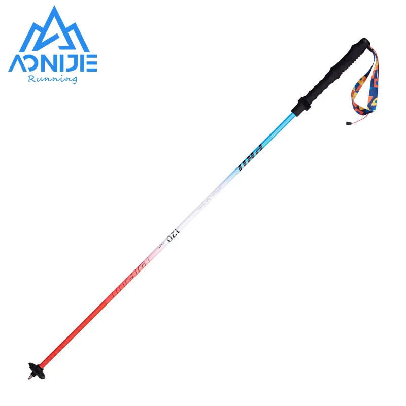 2pcs Aluminum Alloy Hiking Pole 4-section